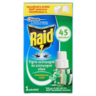 Raid® Elektromos szúnyogirtó készülék 45 éjszakás 1db+27ml Eukaliptusz illat