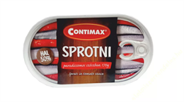 Contimax Sprotni 170g/85g Paradicsomszószban