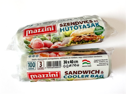 MAZZINI Szendvics és Hűtőtasak 3L (30x40cm) 100db/roll