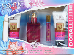 Dorall díszdoboz 4 db-os női Exotic Vanilla (100ml edp + 10ml roll on + 50ml tusfürdő + 50ml kéz&tes