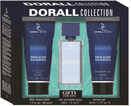 Dorall díszdoboz 3 db-os férfi Twilight Wilderness (30ml edt + 50ml tusfürdő + 50ml after shave balz