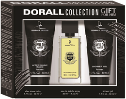 Dorall díszdoboz 3 db-os férfi Wild Hunter (30ml edt + 50ml tusfürdő + 50ml after shave balzsam)