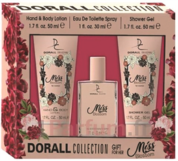 Dorall díszdoboz 3 db-os női Miss Blossom (30ml edp + 50ml testápló + 50ml tusfürdő)