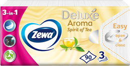 Zewa Deluxe 3 rétegű papír zsebkendő Spirit of Tea 10x10 db