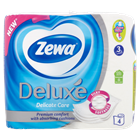 Zewa Deluxe toalettpapír 3 rétegű 4 tekercs Tiszta Fehér / Delicate Care