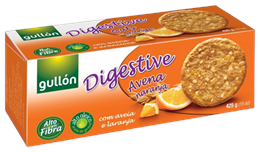 Gullon Digestive Zabpelyhes, narancsos keksz  425 g