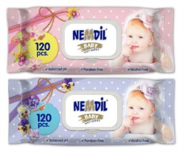 NEMDIL BABY NEDVES TÖRLŐKENDŐ 120lap KUPAKOS