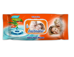 FRESHMAKER NEDVES TÖRLŐKENDŐ 72lap BABY ALOE(4577)